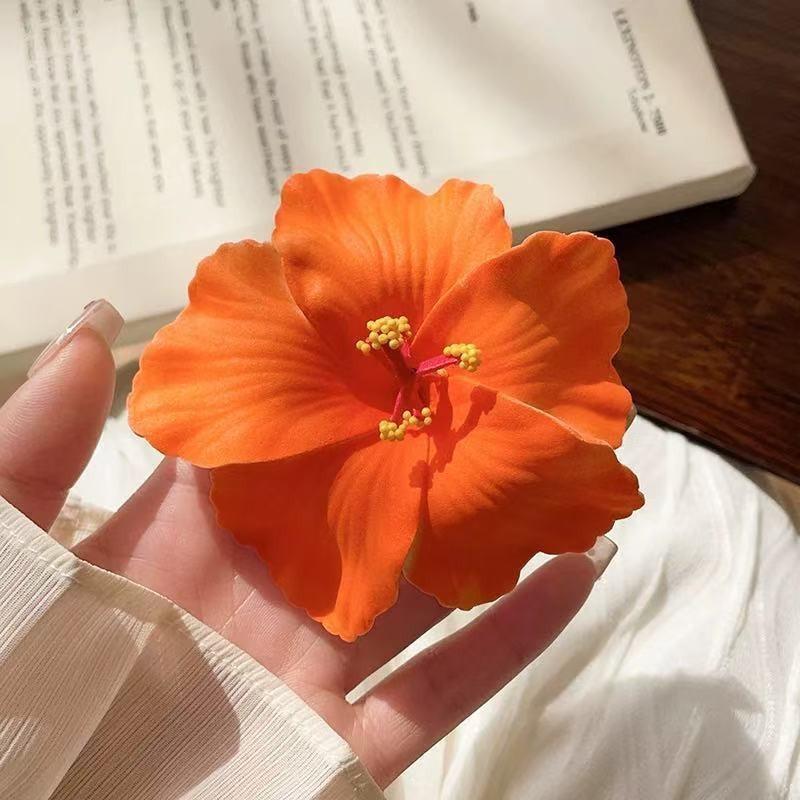 Exquisite Women's Floral Hair Clip, High-End Beach Vacation Accessory