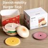 Wooden Burger Restaurant Kitchen Toy Set - Simulation Food and Doll House Accessories for Girls