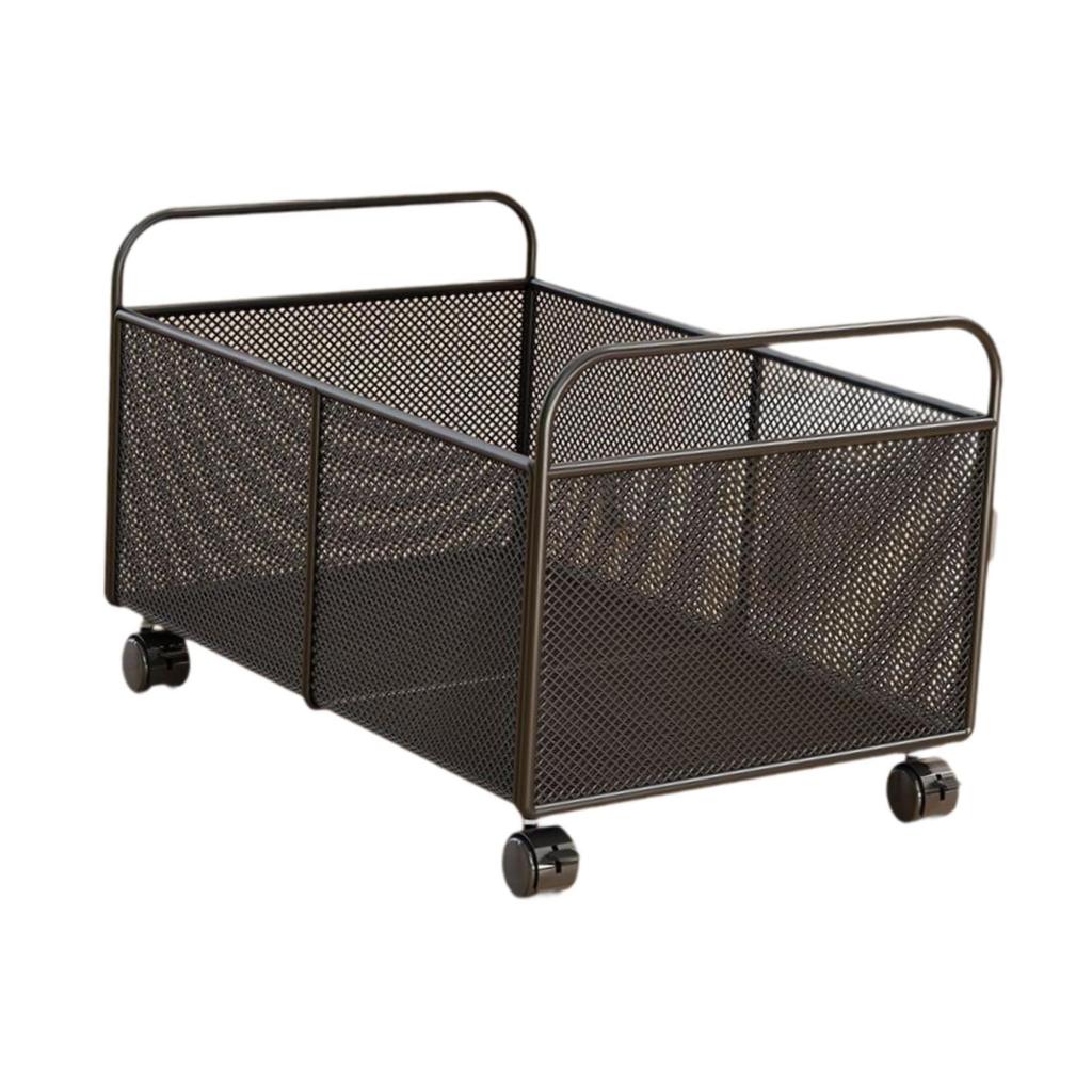 Decorative Wire Basket, Fruit Bowl with Wheels for Home.