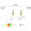 3pack Saltwater Ready Fishing Leader High Strength Anti Corrosions Nylons with Multiple Hook Size