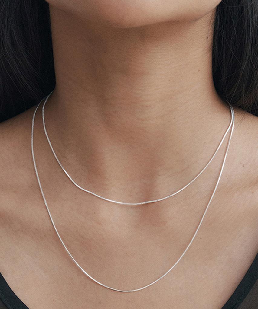 Attica Raw Edit Double Snake Necklace / Nbs007