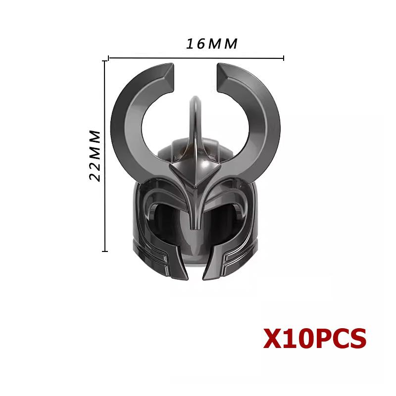 MOC Bausteine Mittelalter Ritter Soldat Actionfiguren Waffen Zubehör Schwert Speer Umhang Weste Helm Rüstung Geschenk Spielzeug Stein