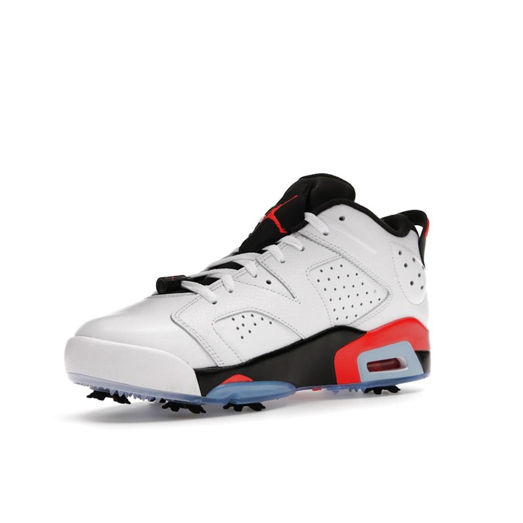 Air Jordan 6 Retro Low Golf White Infrared Unisex Sneakers Infrared-23 Black DV1376-106