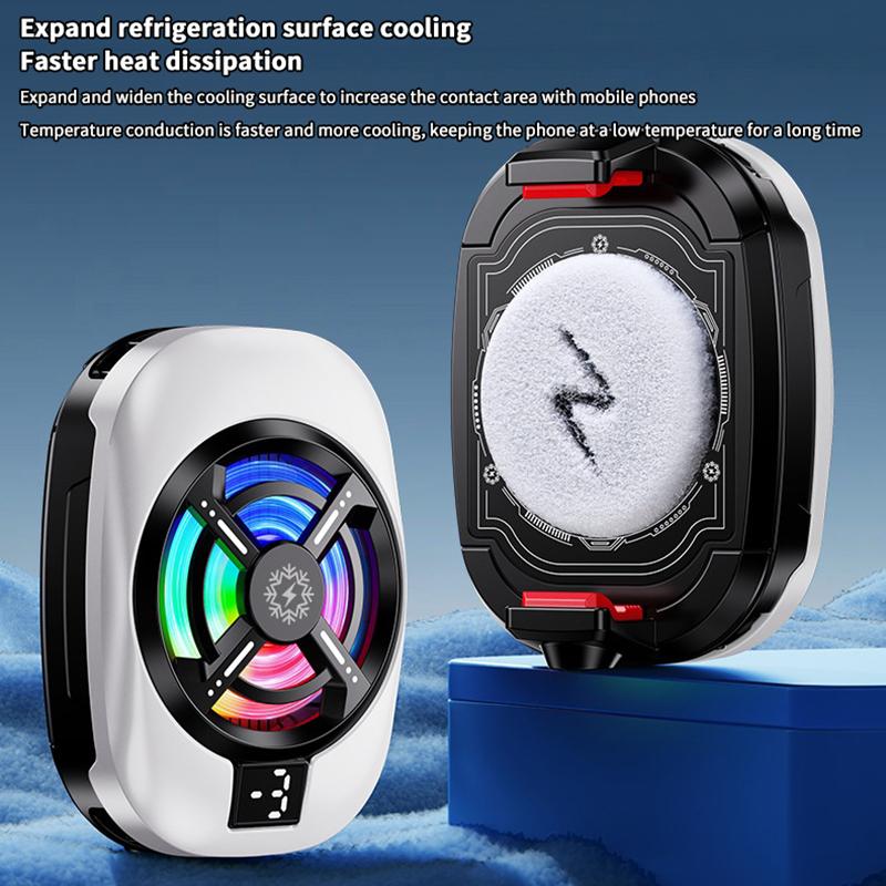Polovodičový chladicí ventilátor na mobilní telefon Radiátor Zadní klip Pro Hry/Živé vysílání Chladič telefonu Pro Iphone Android Univerzální
