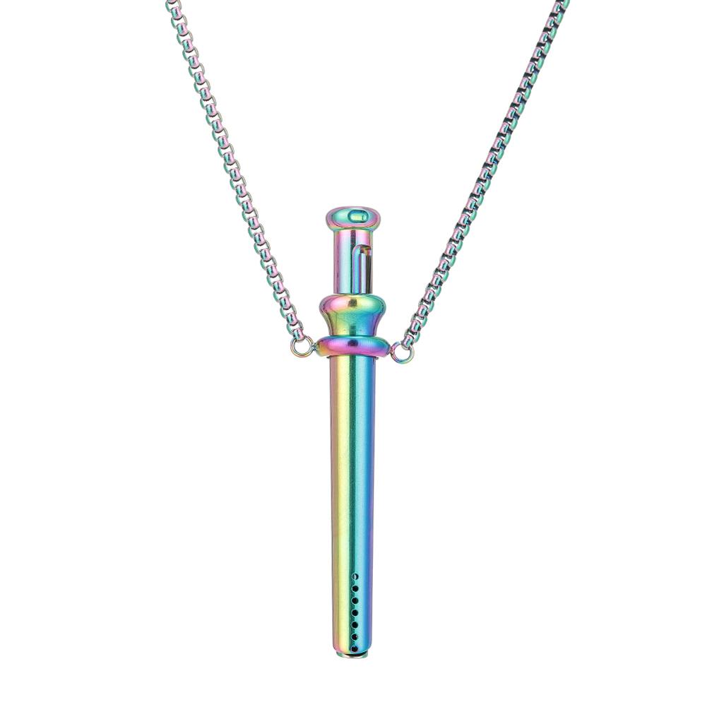 Breathing Resistance Whistle Necklace Anxiety Breathing Necklace Mindful Breathing Necklace for Anxiety & Stress Relief