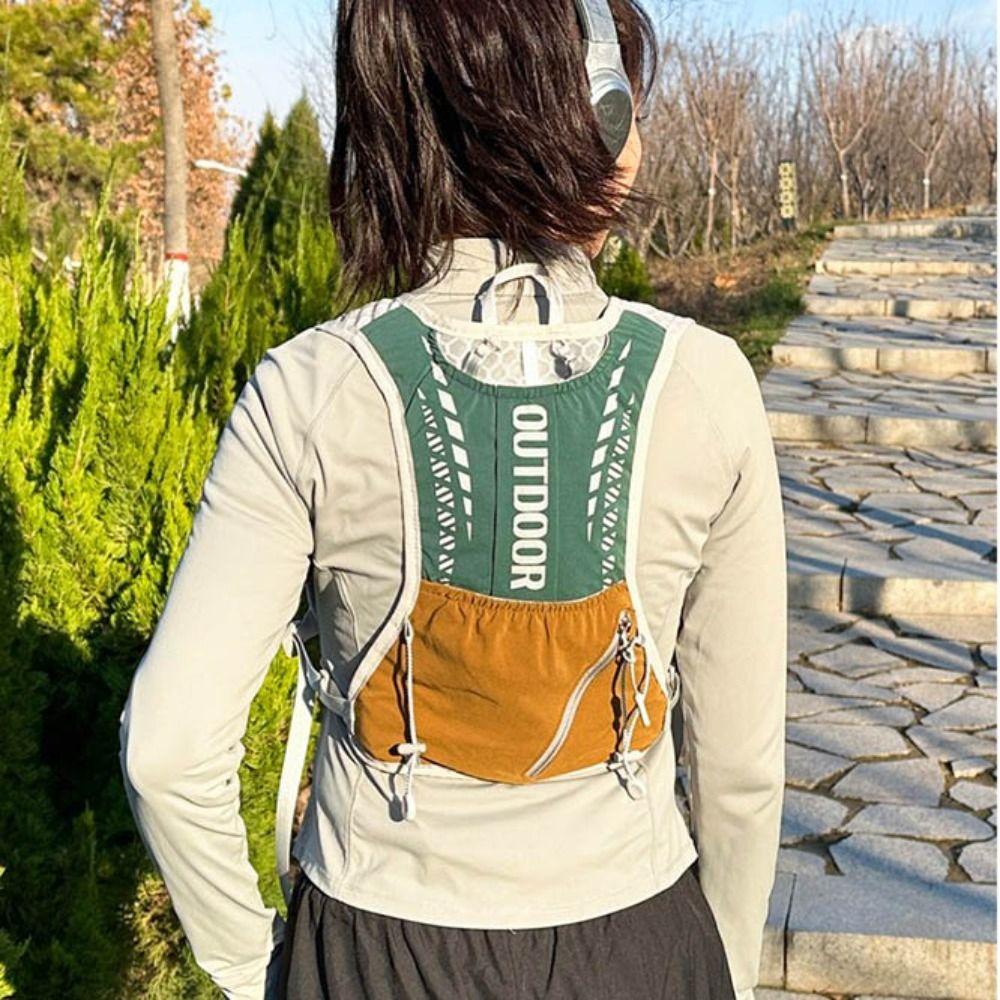Lightweight Hydration Running Vest Reflective Design Running Hydrating Backpack  Marathon