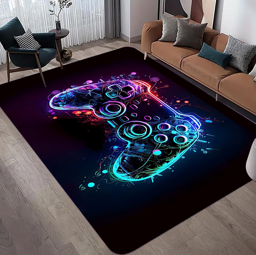 3D Hrací koberec do chlapeckého pokoje Velký herní koberec Design ovladače Dětský lezací hrací Protiskluzová podložka na podlahu Domácí dekorace do ložnice Koberce