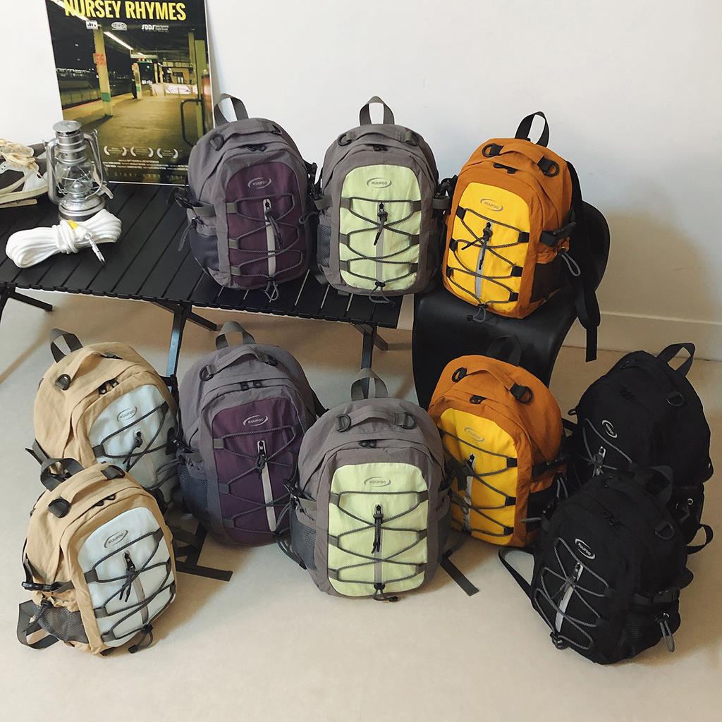 Schoolbag Mori ins new high-value fresh contrasting splicing backpack couple lightweight mountaineering hiking backpack
