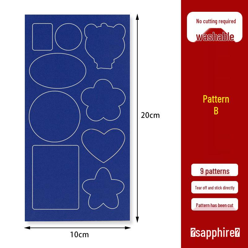 Geometrischer Selbstklebender Lederreparaturflicken für Sofas, Kleidung und Autositze - Nahtlose, Waschbare Reparatur.