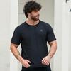 Dibinze Men's Plus Size Ice Silk Short Sleeve T-Shirt