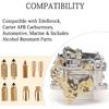 Carburetor Rebuild Kit Compatible With Edelbrock 1405 1406 1407 1408 1409 1410 1411, Carb Rebuild Kit For AFB 4 Barrel 500 600 650 700 750 800 CFM