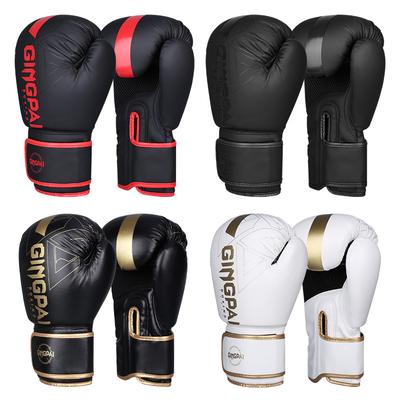 Durable And Safe Professional 6/8/10/12/14Oz Boxing Gloves Pu Muay Thai Mma Profession Kickboxing Adults Sandbag Training Gloves Equipment