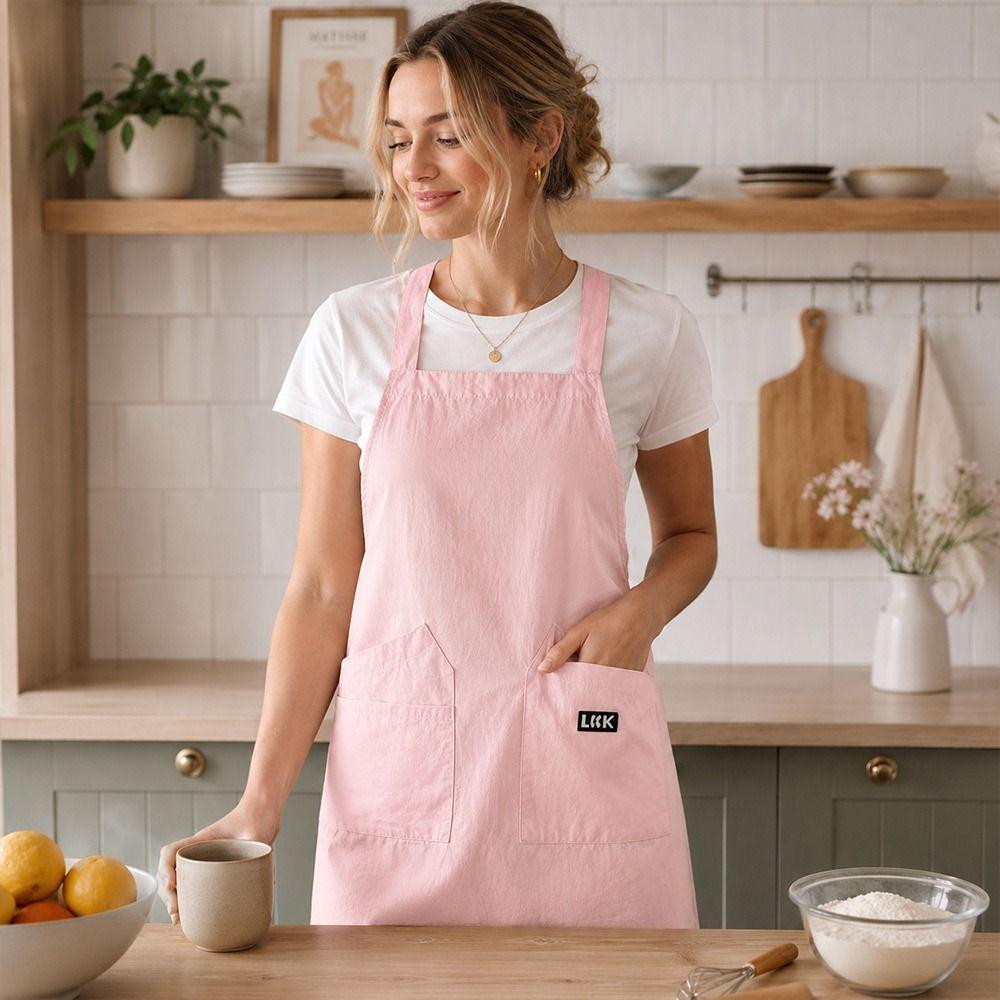 Oil-proof Chef Apron Waterproof Cooking Baking Bibs Modern Kitchen Apron  for Home Kitchen