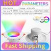 10W Inteligentna Lampa LED Downlight Kompatybilna z Bluetooth RGB Inteligentny Reflektor 2700K-6500K Okrągłe Światło Panelowe do Dekoracji Salonu Sypialni