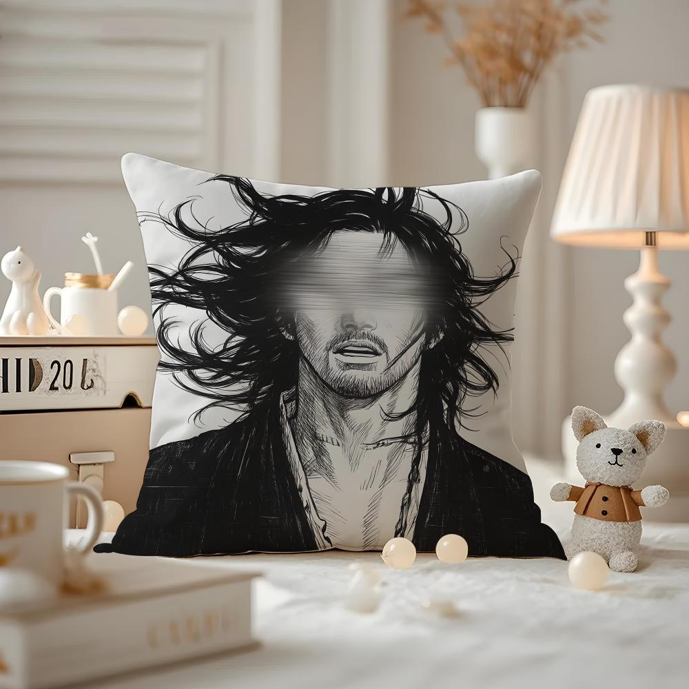 Vagabond-S Anime Kissenbezug Musterbedruckt Kissenhülle Für Wohnzimmer Sofakissenbezug & Schlafzimmer Dekoration