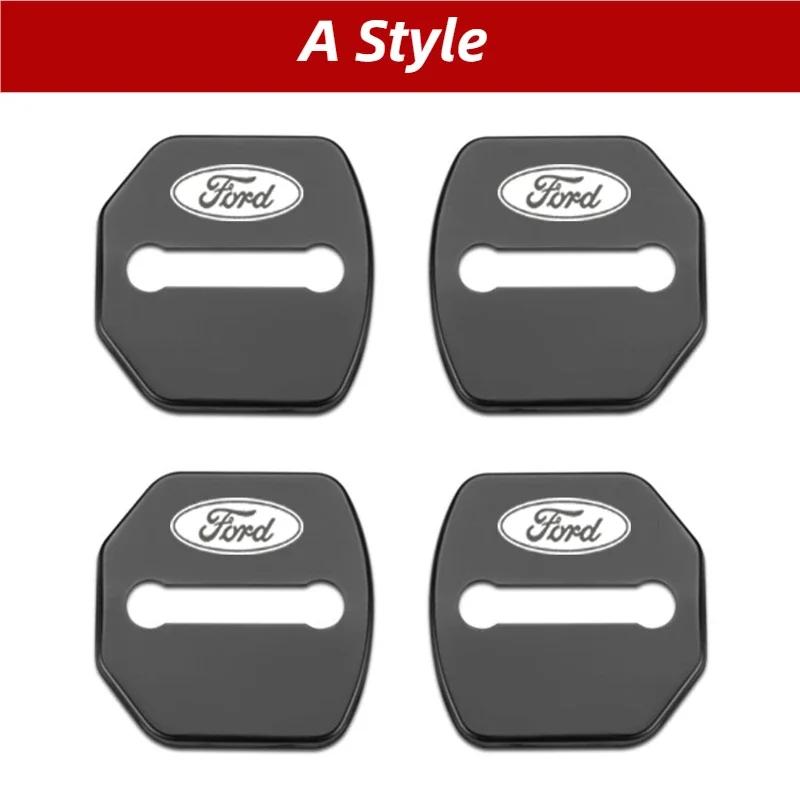 For Ford Focus Edge Kuga Escort Fiesta Taurus Everest Mondeo Territory Escape Car Door Lock Cover Buckle Protection Accessories