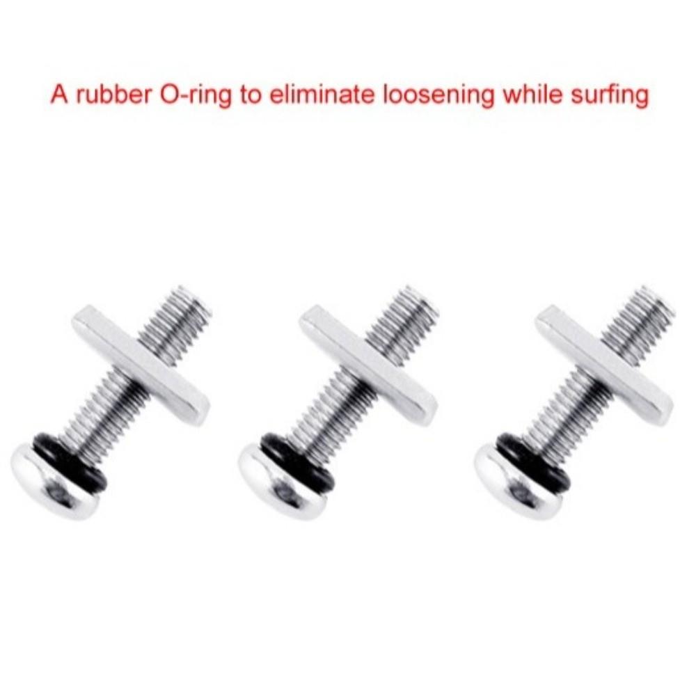 Cross Head Drive Paddle Board Fin Screw Plate With O Ring Fin Fixing Tool  Water Sports Equipment