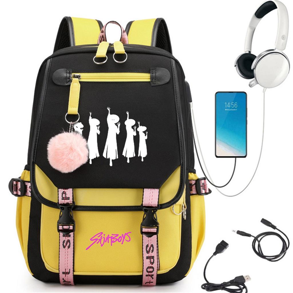 Backpack, Back To School, Cartoon Cute Travel Backpack Print Peripheral Double-shoulder Backpack For Teenagers, Students, Boys And Girls