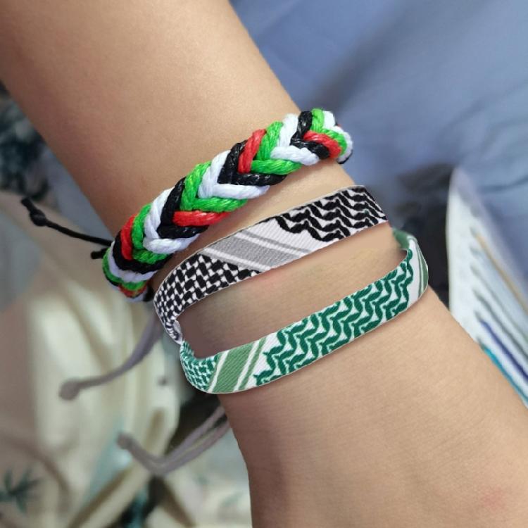 Unisex Handcrafted Bracelets Fashionable Arabian Braided Bracelet Set Elegant Handwoven Hand Rope Adornment