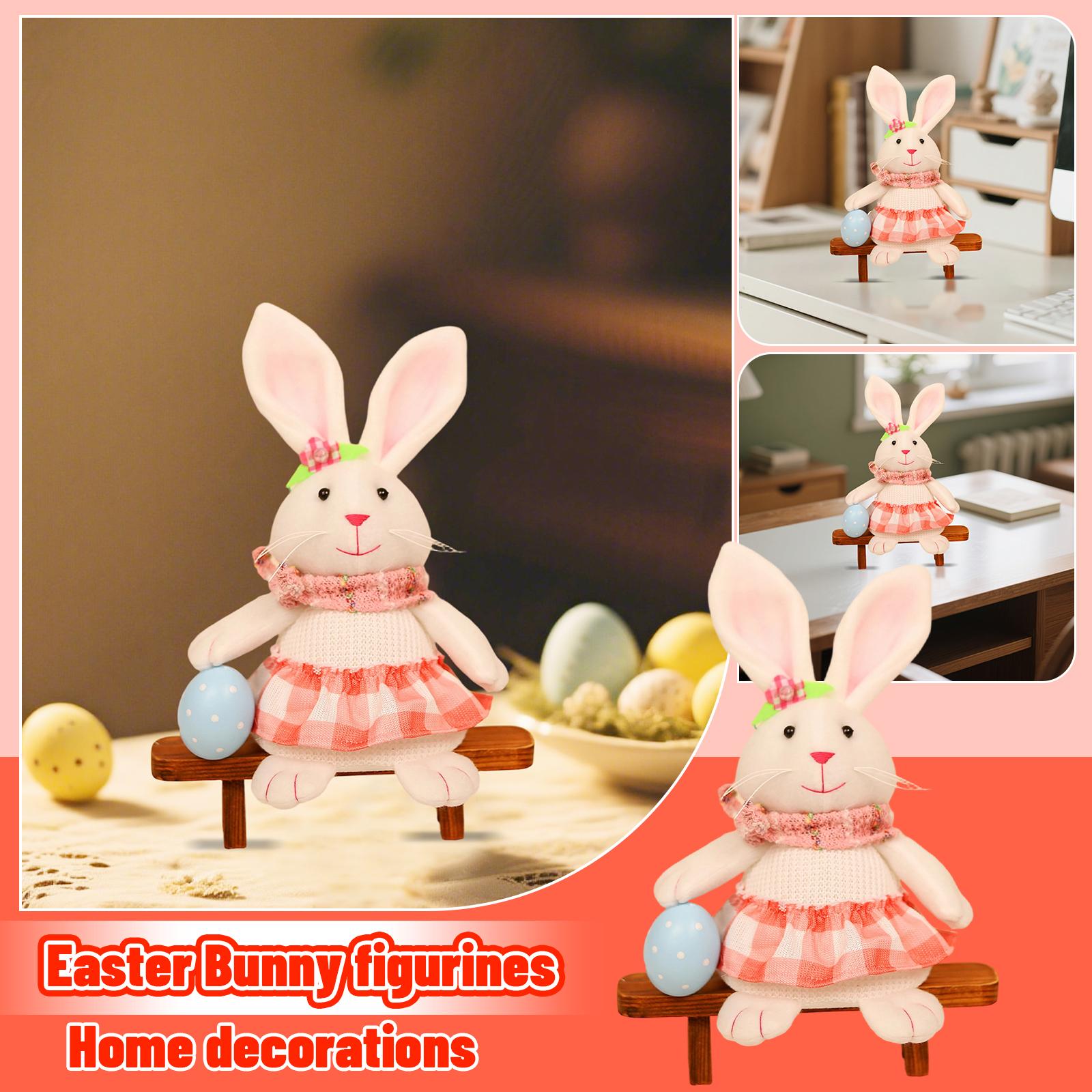 

Easter Bunny Ornament Home Decor One Size