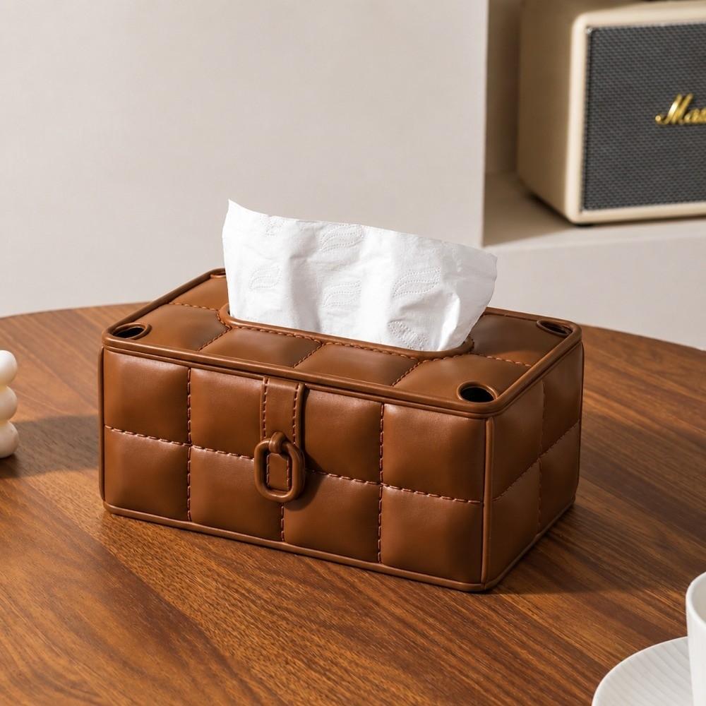 Large Capacity Tissue Box Holder Dust-proof Facial Tissue Box Durable Paper Holder fo Homestay