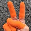 100pcs Wear Resistant Rubber Finger Cover Disposable Fingertips Protector  Nail Industry