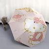 Sweet and Cute Hello Kitty Automatic Opening and Closing Cartoon Umbrella, Lightweight 3-Fold, With Cute Cartoon Characters, Suitable for Home, Outdoo