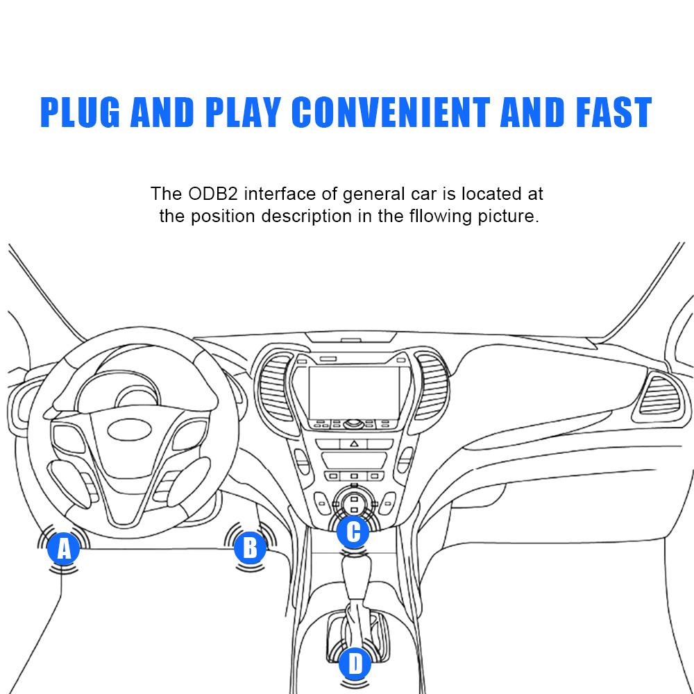 Usuwanie kodu instrumentu dla Androida i Windows OBD2 Interfejs Adapter Bezprzewodowy Bluetooth 4.0 Samochodowy skaner diagnostyczny Pielęgnacja samochodu