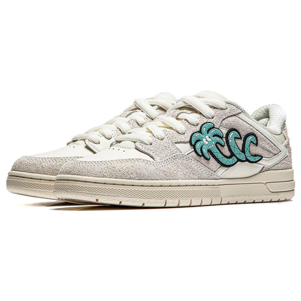 Li Ning Skateboard Series We Wu Pros Minimalist Versatile Shock Absorbing Durable Low Top Skate Shoes Women Sneaker Off-White AEPT022-1