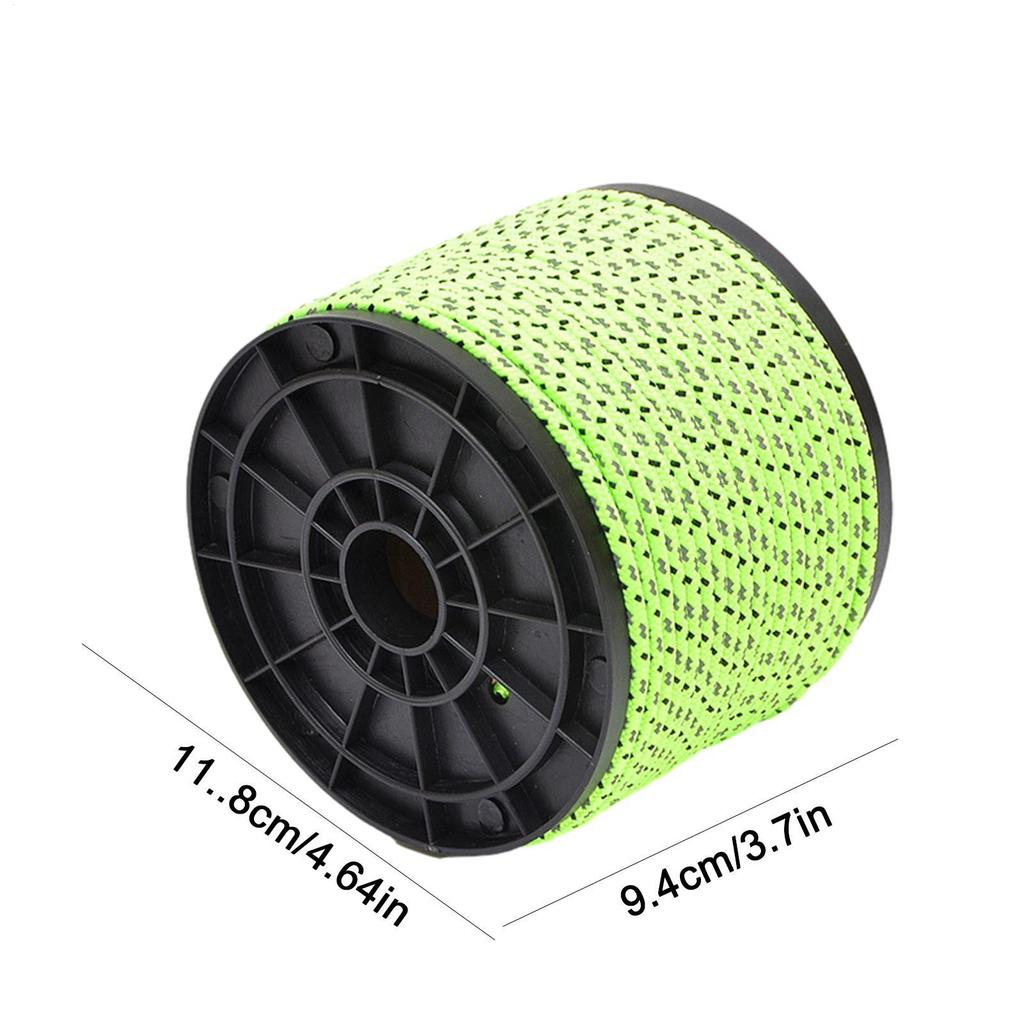 50m Camping Tent Windproof Rope and Reflective Rope  Beach Tarpaulin Ground Peg Fixing Rope Reflective Guy Lines Tarp Ropes