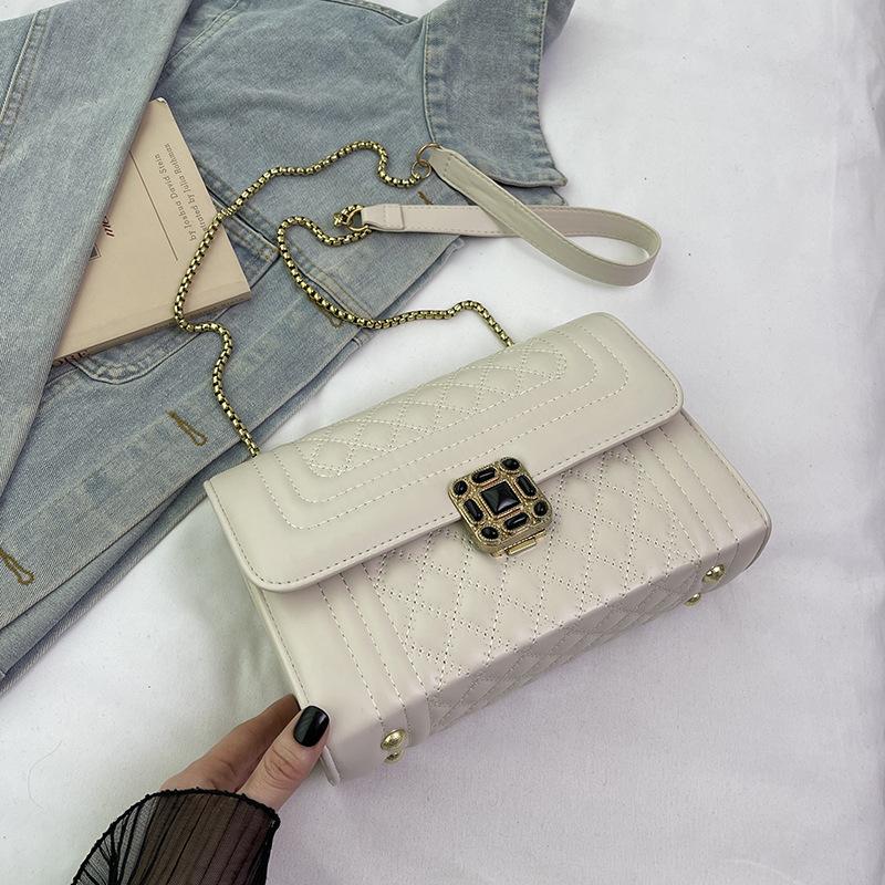 Women's Messenger Bag New High-end Versatile Diamond Chain Shoulder Underarm Bag Light Luxury Trend Bag