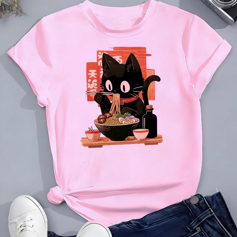 T Shirts Manga Kids Children s T-shirt Boys Girls Summer Spring Casual Top Tee 130 розовый