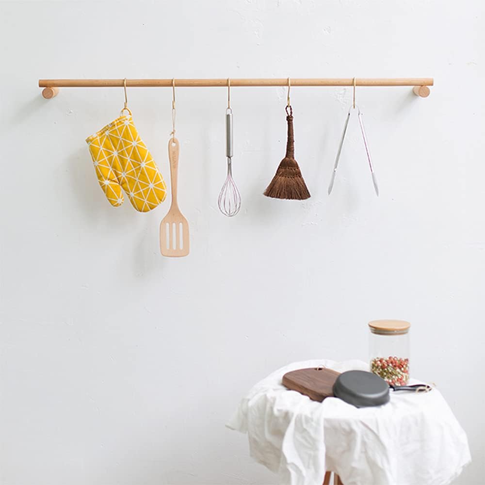 TOPIND 20 Pack 2.4in S Hooks, Steel S Hanging Hooks Heavy Duty Hooks Hanger for Kitchen Work Shop Bathroom Garden, Pan Pot Rack Hooks, Closet Hooks,