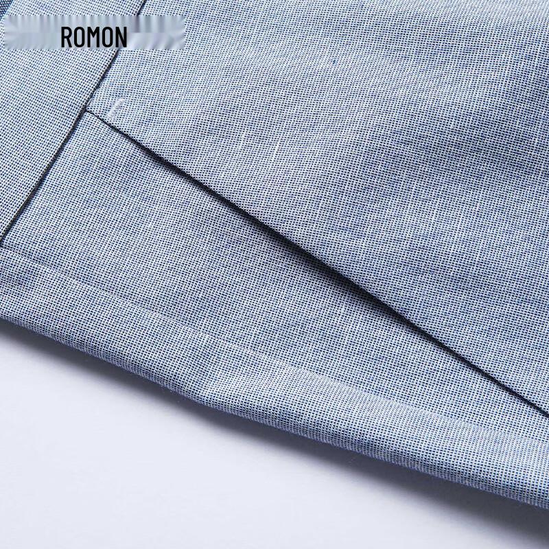 Men's Linen Blend Ice Silk Straight-Leg Casual Pants