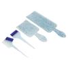 4-teiliges Haarfärbebrett-Set Strähnenfärben Tönen Blondieren Haarfärbepinsel Brett-Set für Schönheitssalon Blau
