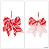 Bows 12Pcs Christmas Decoration Supplies Red and White Striped Bow Candy Sponge Bow Pendant Christmas Xmas Tree Decoration