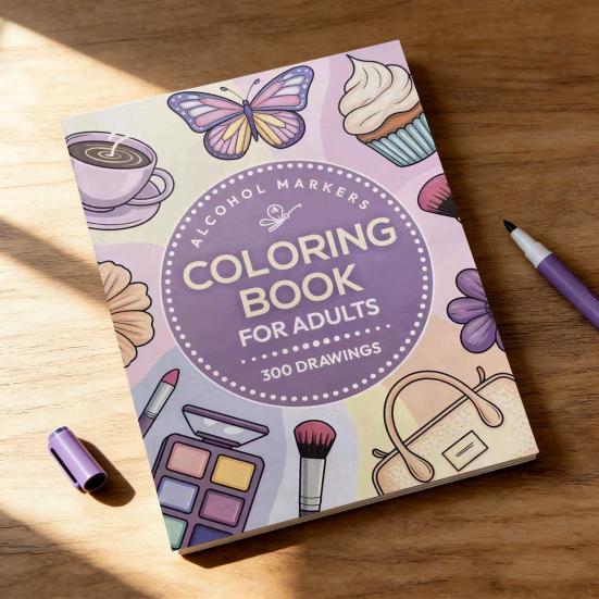 Coloring Book for Adults Beginners Easy And Simple Coloring Pages Stress Relief Coloring Project to Enjoy