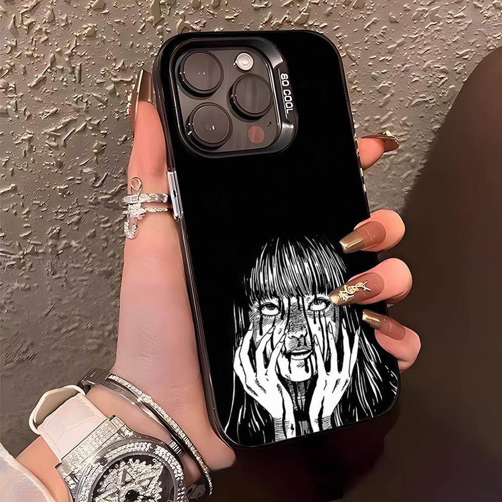 I-Ito J-Junji T-Tomie Phone Case For IPhone17 Air 16 15 14 Plus 13 12 11 Pro XS Max Silver Black Bumper Case