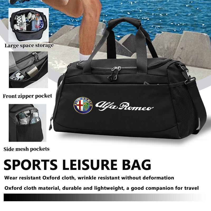 2026 Hot Alfa Romeo Per Alfa Romeo Logo Auto Borsa da Palestra Impermeabile Borsa Sportiva da Esterno Zaino da Viaggio da Golf Giulietta GT 159 147 156