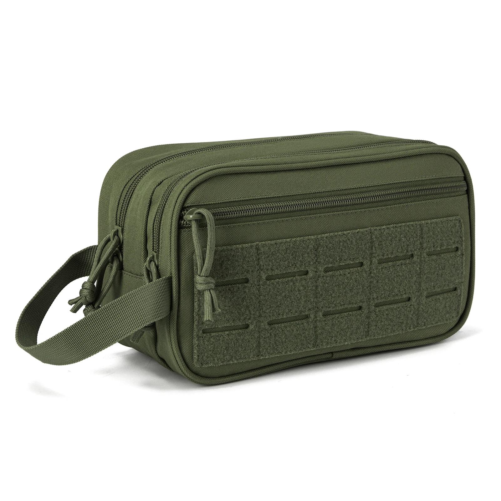 

Tactical Toiletry Bag For Men Hygiene Bag Mens Shaving Kit Travel shower Makeup makeup pouch cosmetic organizer bags зелений