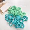 50PCS No Damage Colorful Elastic Hair Ties Non-Slip Ponytail Holders  For Women