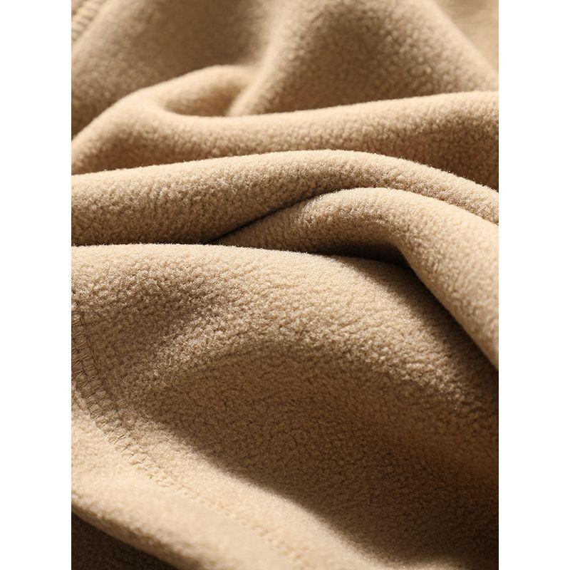 Double-Sided Polar Fleece Jacket Men's Autumn and Winter Fleece Sweater Jacket Export Men's American Stand Collar Cardigan Zipper Sweatshirt