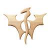 Niche Design Cute Trendy Bird Bear Rabbit Animal Flower Wooden Brooch Clothing Accessory Fashion Jewelry Women Brooch