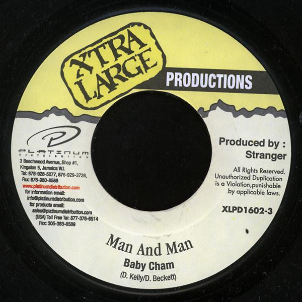 

7inch Record BABY CHAM - Man And Man XLPD16023 Xtra Large Prod 2000 Jamaica Reggae, Ska & Dub Used