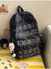 Schoolbag1011 summer new schoolbag female junior high school high school students large capacity niche ins backpack Korean version alphabet computer