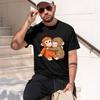 Viral Pun Monkey T Shirt Cute Baby Monkey With Plush Tshirt Casual Short Sve Animal Lovers Tshirt Cute Graph Tees 2026 New Mode