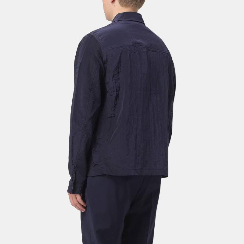 Calvin Klein Solid Color Long Sleeve Zip Collar Jacket Men Jackets Navy K10K112368-CHW