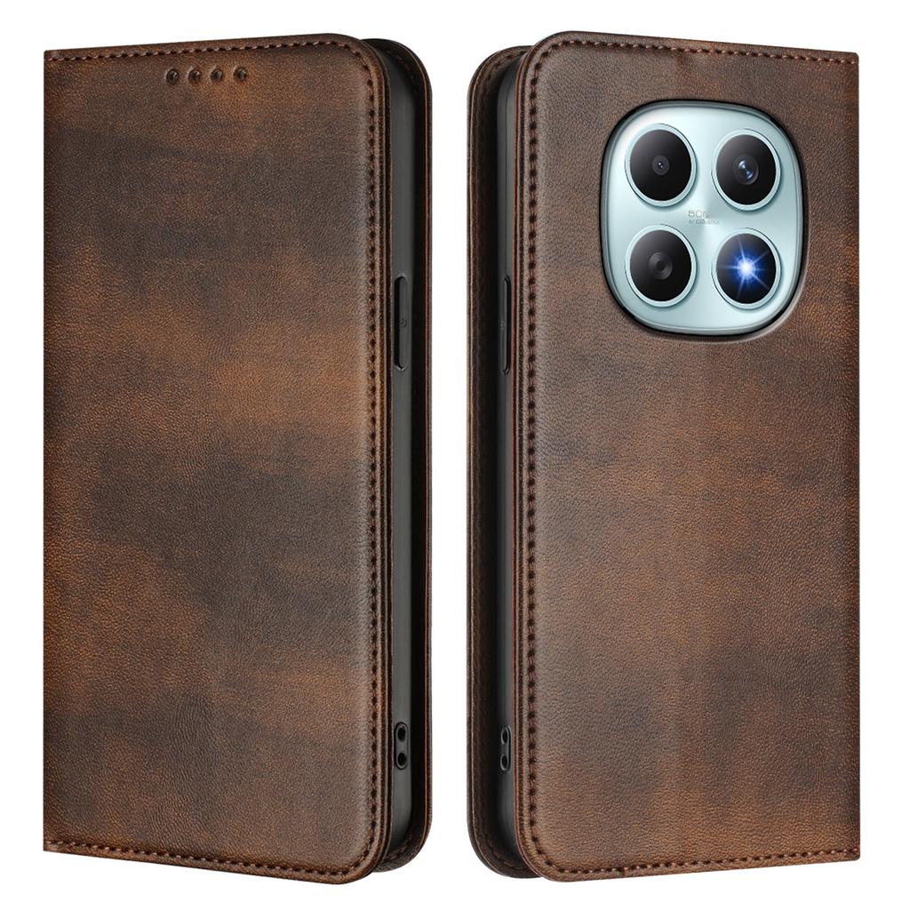 Für Xiaomi Poco M8 5G/Redmi Note 15 5G (Global)/15 4G (Global) Brieftaschenhüllen Retro Textur RFID-Blockierung Leder Handyhülle