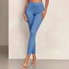 Jeggings da Donna a Vita Alta con Elastico, Vestibilità Slim, Stile Denim, Pantaloni da Yoga Elasticizzati, Leggings da Allenamento Push-Up Glutei