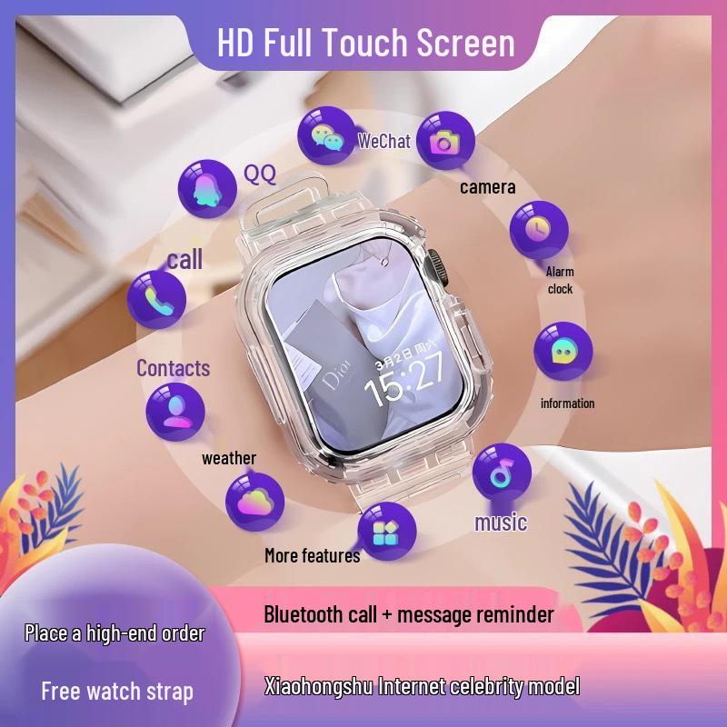 

Умные часы Huaqiangbei: Динамический остров Черные технологии Bluetooth Многофункциональные спортивные часы S9 Top Configuration Silver